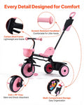 Toddler Tricycle 18m-5y Stroller Parent Push Handle Storage