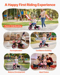 Toddler Tricycle 18m-5y Stroller Parent Push Handle Storage