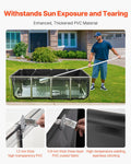 Canvas Fish Pond 1781L Above Ground Koi Tank Black
