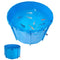 Canvas Fish Pond 1700L Round Foldable PVC Koi Tank Blue
