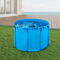 Canvas Fish Pond 1700L Round Foldable PVC Koi Tank Blue