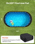 Pool Liner Pad 15x30ft Above Ground Extra-Thick Geotextile