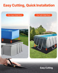 Rectangle Pool Liner Pad 16x32ft Above Ground Geotextile