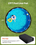 27ft Round Pool Liner Pad Geotextile Underlayment Mat