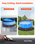 15ft Round Pool Liner Pad Extra-Thick Geotextile Underlayment