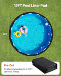 15ft Round Pool Liner Pad Extra-Thick Geotextile Underlayment