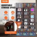 Media Storage Cabinet 9-Layer DVD Shelf 756 CDs 27 Compartments Espresso