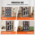 Media Storage Cabinet 9-Layer DVD Shelf 756 CDs 27 Compartments Espresso