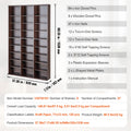 Media Storage Cabinet 9-Layer DVD Shelf 756 CDs 27 Compartments Espresso