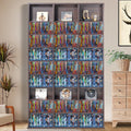 Media Storage Cabinet 9-Layer DVD Shelf 756 CDs 27 Compartments Espresso