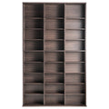 Media Storage Cabinet 9-Layer DVD Shelf 756 CDs 27 Compartments Espresso