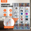 Media Storage Cabinet 9-Layer 756 CD Capacity Adjustable Shelves White