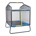 6FT Trampoline Kids Indoor Outdoor Safety Enclosure Gymnastics Bar