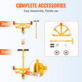 Drum Dolly 250L 544kg Load Capacity Steel 3 Wheel Cart