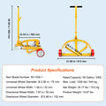 Drum Dolly 250L 544kg Load Capacity Steel 3 Wheel Cart