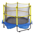 5FT Trampoline Kids Indoor Outdoor Safety Net Basketball Hoop Balls