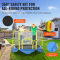 5FT Trampoline Kids Indoor Outdoor Safety Net Basketball Hoop Balls