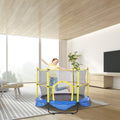 5FT Trampoline Kids Indoor Outdoor Safety Net Basketball Hoop Balls