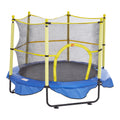 5FT Trampoline Kids Indoor Outdoor Safety Net Basketball Hoop Balls