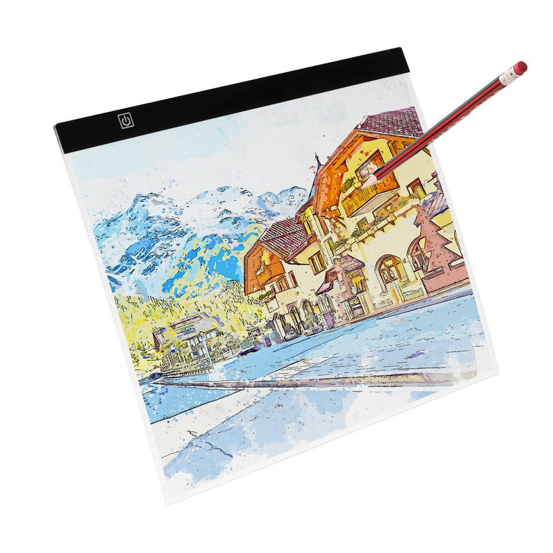 B4 LED Light Pad USB Powered Light Box Art Tracing Diamond Painting Black