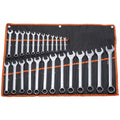 Combination Wrench Set 25-Piece Metric 6 mm to 32 mm with Roll-up Pouch