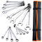 VEVOR Combination Wrench Set 25pc Metric 6-32mm Roll-up Pouch