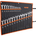 VEVOR Combination Wrench Set 25pc Metric 6-32mm Roll-up Pouch