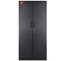 Artiss Metal Storage Cabinet 1.8m 2 Doors 4 Shelves 90kg Black