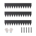 Steel Landscape Edging 3 Pack 1016x203mm Black Rust-Resistant