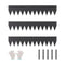 Steel Landscape Edging 3 Pack 1016x203mm Black Rust-Resistant