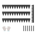 Steel Landscape Edging 4 Pack 40x6in Rust-Resistant Bendable Garden