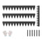 Steel Landscape Edging 4 Pack 40x6in Rust-Resistant Bendable Garden