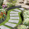 Steel Landscape Edging 4 Pack 40x6in Rust-Resistant Bendable Garden