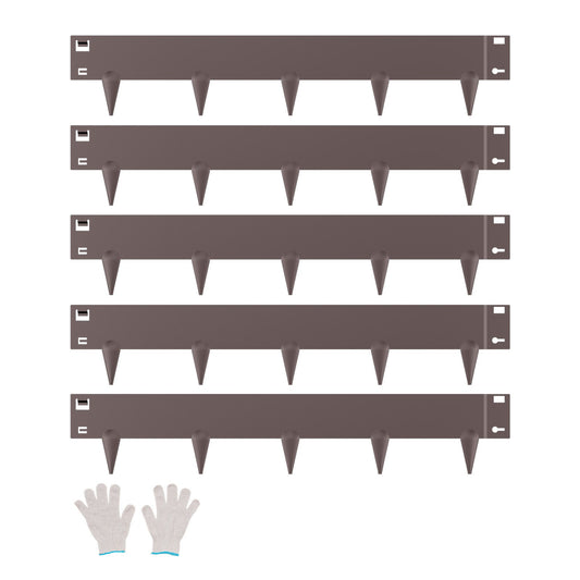 Steel Landscape Edging 5 Pack 990x181mm Rust-Resistant Garden Border