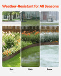 Steel Landscape Edging 5 Pack 990x181mm Rust-Resistant Garden Border