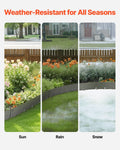 Steel Landscape Edging 5 Pack 990x156mm Rust-Resistant Garden Border