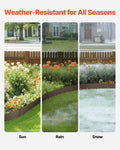 Steel Landscape Edging 5 Pack 990x156mm Rust-Resistant Garden Border