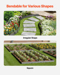 Steel Landscape Edging 5 Pack 990x181mm Dark Grey Rust-Resistant