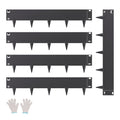 Steel Landscape Edging 5 Pack 990x207mm Rust-Resistant Black
