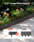 Steel Landscape Edging 5 Pack 990x207mm Rust-Resistant Black