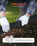 Steel Landscape Edging 5 Pack 990x207mm Rust-Resistant Black