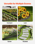 Steel Landscape Edging 5 Pack 990x207mm Rust-Resistant Black