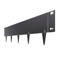 Steel Landscape Edging 5 Pack 990x207mm Rust-Resistant Black