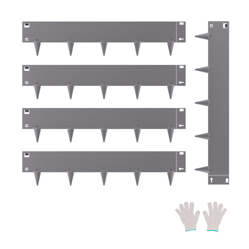 Steel Landscape Edging 5 Pack 990x207mm Rust-Resistant Metal Garden