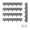 Steel Landscape Edging 5 Pack 990x207mm Rust-Resistant Metal Garden