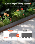 Steel Landscape Edging 5 Pack 990x207mm Rust-Resistant Metal Garden