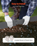 Steel Landscape Edging 5 Pack 990x207mm Rust-Resistant Metal Garden