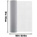 Hardware Cloth, 1/4 inch 36in x 100 ft 23 Gauge, Hot Dipped Galvanized Wire Mesh Roll, Chicken Wire Fencing, Wire Mesh for Rabbit Cages, Garden, Small Rodents