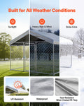 Outdoor Dog Kennel 2x2x1.6m Large Dogs Enclosure UV Waterproof