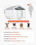 Outdoor Dog Kennel 2x2x1.6m Large Dogs Enclosure UV Waterproof